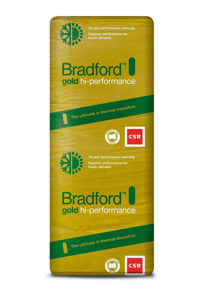 Bradford Gold Hi-Performance Ceiling Insulation Batts - R6.0 - 1160 x 430mm - 3m²/pack - Insulfix