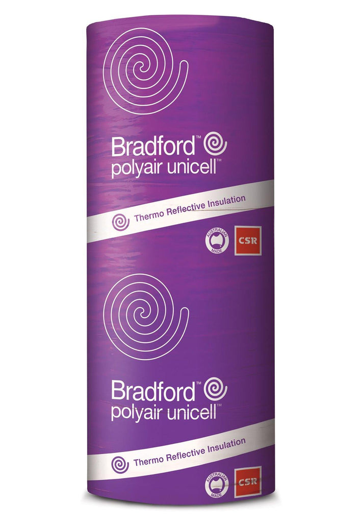 Bradford Polyair Unicell Shed Insulation - 1350mm x 40m - 54m²/pack - Insulfix